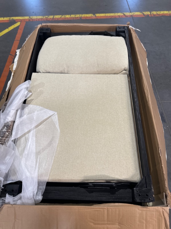 Photo 1 of **INCOMPLETE SET- BOX 2/2 ONLY** JINTOP COUCH 81.5", Beige...81.5"D x 52"W x 33.75"H
