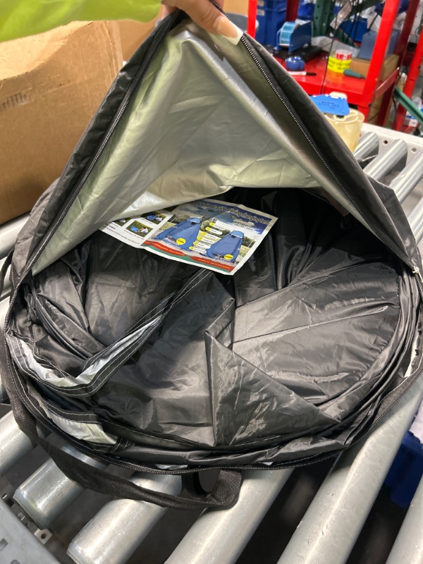 Photo 1 of  Pop Up Privacy Shower Tent Portable Outdoor Changing Room Camping Toilet Sun Shelter with Carry Bag(Black)