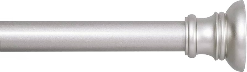 Photo 3 of 
3.9 3.9 out of 5 stars 1,063
Kenney KN726 Nicholas Twist & Fit No Tools Easy to Install Decorative Tension Curtain Rod, 48-84" Adjustable Length, Brushed Nickel Finish, 5/8" Diameter Steel Tube