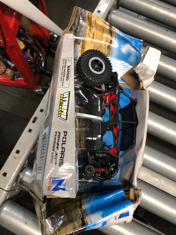 Photo 1 of **DAMAGED BOX**New-Ray 959-0125 Replica 1:18 Utv Polaris RZR 4 Turbo Xp Rc Red (57976B),Unisex Children
