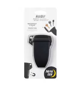 Photo 1 of (2 PACK) Nite Ize HideOut Magnetic Key Box - Waterproof and Durable Key Hider for Storing Keys - Black
