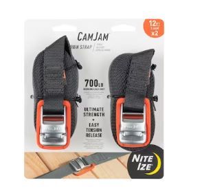 Photo 1 of (see all images)Nite Ize 1-in x 12-ft Cam Tie Down 2100-lb Break Strength (2-Pack)
