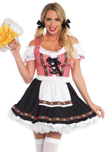 Photo 1 of (SMALL) Oktoberfest Adult Beer Garden Babe Costume by Spirit Halloween
