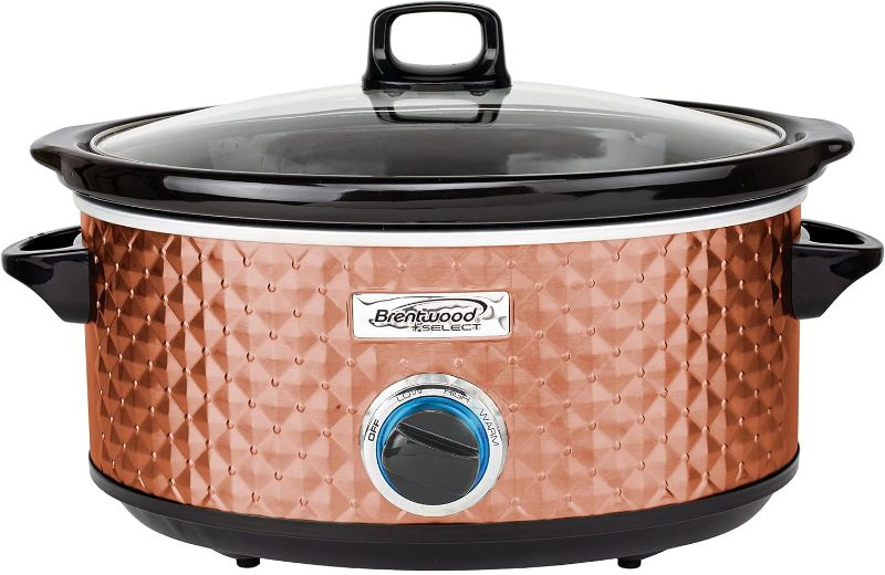 Photo 1 of **PARTS ONLY NON REFUNDABLE**
Brentwood Select Slow Cooker, 7 Quart, Copper
