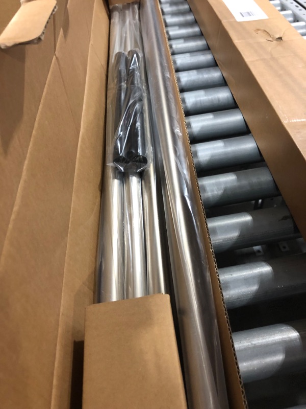 Photo 2 of [STOCK PHOTO FOR REFERENCE]
Ivilon Window Curtain Rod End Cap - 1 inch Pole. 120 to 240 Inch. SATIN NICKEL 120 to 240 in.