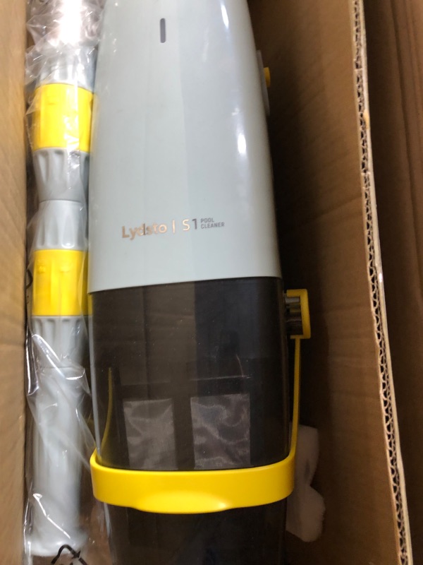 Photo 1 of ***PARTS ONLY******NON REFUNDABLE***
Lydsto Handheld Pool Vacuum with Telescopic Pole, Cordless Rechargeable Pool Cleaner, 60 Mins Running Time, Powerful Suction for Cleaning above/In Ground Pools, Spas, and Hot Tubs Debris