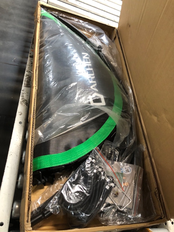 Photo 1 of ***USED - LIKELY MISSING PARTS - UNABLE TO VERIFY FUNCTIONALITY***
DARCHEN 450 lbs Mini Trampoline for Adults, Indoor Small Rebounder Exercise Trampoline for Workout Fitness for Quiet and Safely Cushioned Bounce, [40 Inch] 450F-Green One Size