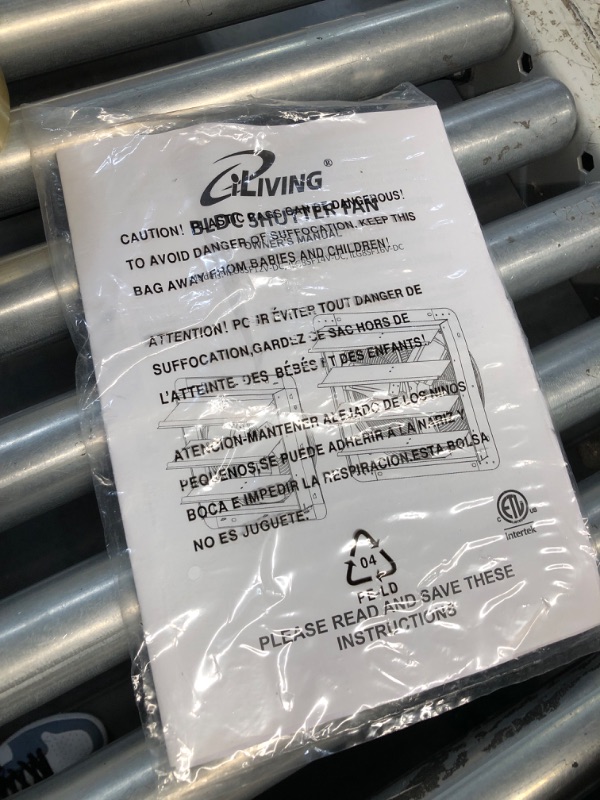 Photo 4 of (READ FULL POST) iLiving 16" Wall Mounted Shutter Exhaust Fan, Automatic Shutter, Temperature and Humidity Controls with Variable Speed, 1736 CFM at 1600 RPM DC Motor 16-inch