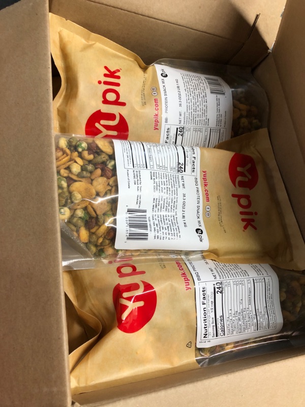 Photo 2 of (NON-REFUNDABLE) Yupik Spicy Korean BBQ Protein Snack Mix, 2.2 lbs, Roasted Peanuts, Beans & Peas Seasoned with Togarashi Spice, High In Protein, Vegan, Non GMO, No Preservatives or Artificial Flavors, Brown, Pack of 1 2.2 Ounce (Pack of 6)