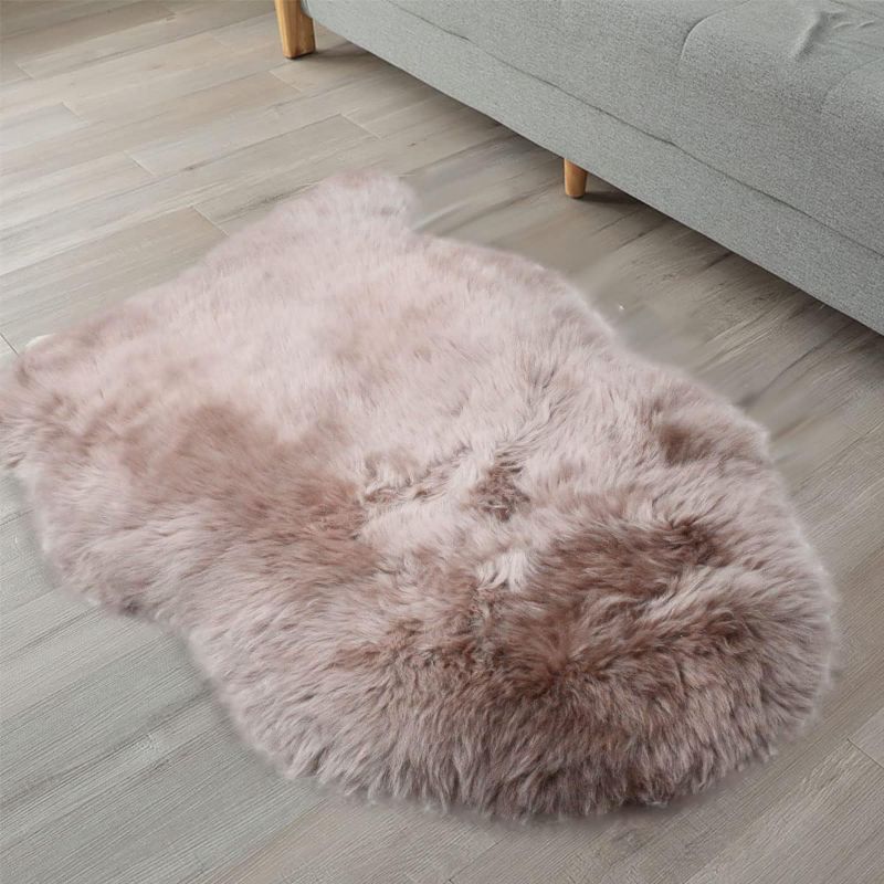 Photo 1 of ***USED - DIRTY***
OKAYDA Genuine New Zealand Sheepskin Rug Luxury Wool Fur Carpet Shaggy Fur Rug for Bedroom Living Room, Soft Fluffy Lambskin Throw Area Rug for Sofa Chair Cushion,Pets Mat(2ftx6ft,Red Bean)