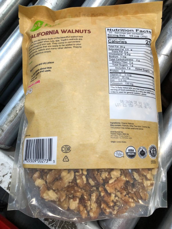 Photo 2 of (NON-REFUNDABLE) BEST BY: 2024 DEC 08 Yupik Nuts Organic California Walnuts