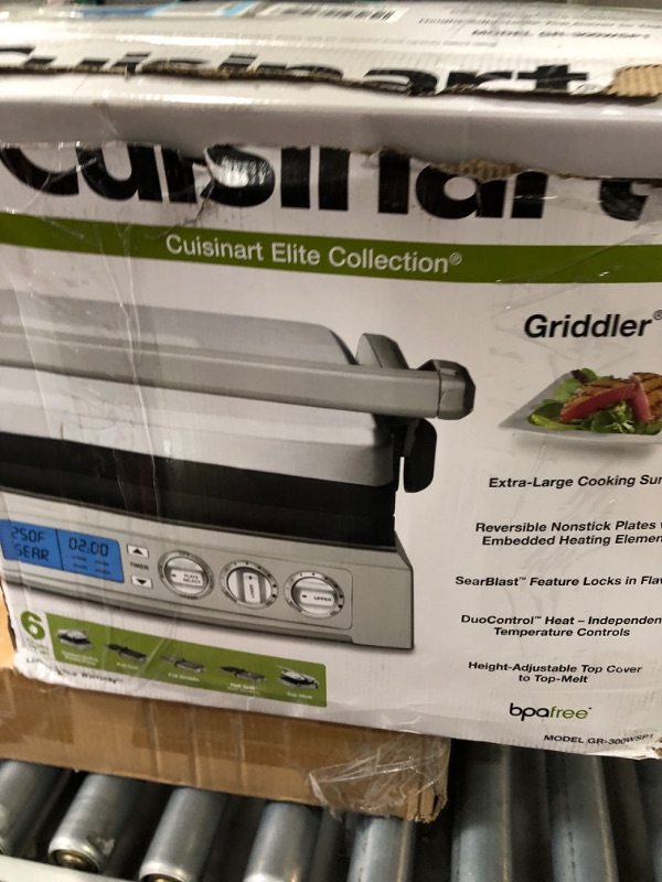 Photo 6 of ***PARTS ONLY******NON REFUNDABLE***
Cuisinart GR-300WSP1 Elite Griddler, Stainless Steel