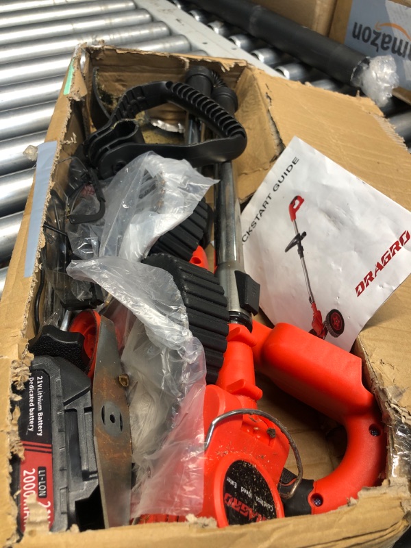 Photo 2 of ****NON REFUNDABLE NO RETURNS SOLD AS IS***PARTS ONLY**
12 inch Electric Weed Wacker?3-in-1 Cordless String Trimmer with 2 Pcs 4.0Ah Battery Powered?Edger Lawn Tool with 3 Types Blades?Electric Weed Grass Trimmer Tool for Garden and Yard 12in Weed Wacker