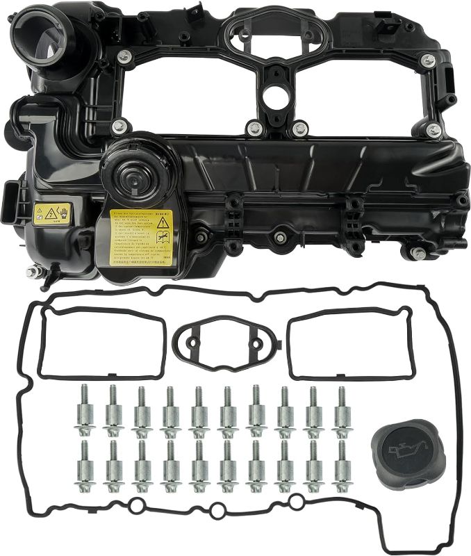 Photo 1 of (see all images) N20 Engine Valve Cover Kit with Gasket, Bolts & Oil Filler Cap Compatible with 2012-2018 BMW 228i 320i 328i 328i GT xDrive 428i 528i X1 X3 X4 X5 Z4 L4 2.0L 