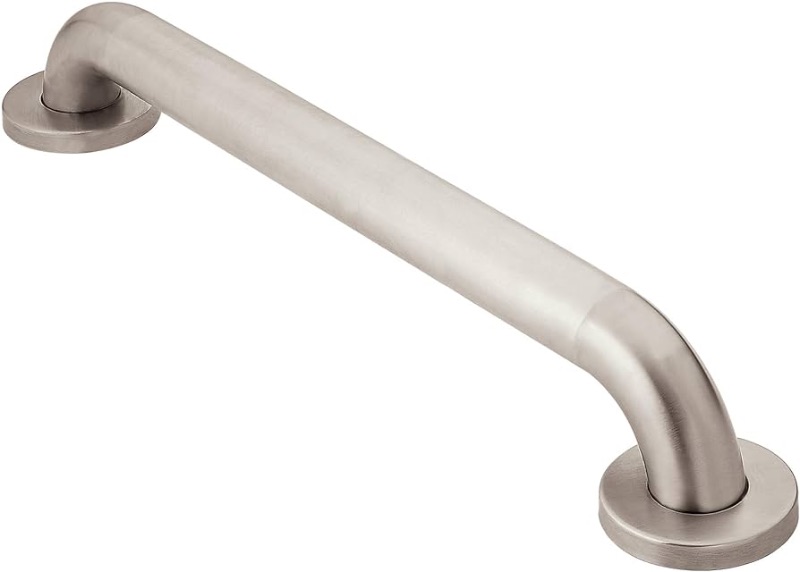 Photo 1 of (used)(see all images)Moen Peened Slip-Resistant Finish Bathroom Safety 24-Inch Grab Bar 