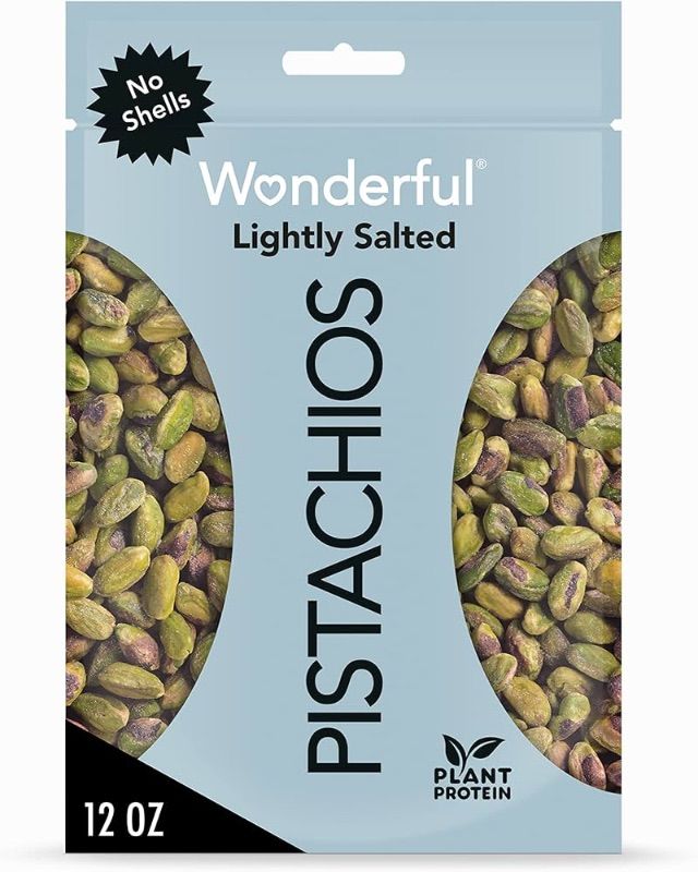 Photo 1 of NONREFUNDABLE PISTACHIOS / EXPIRATION DATE:  11/13/24
Wonderful Pistachios, No Shells, Roasted and Salted Nuts, 12 Ounce Resealable Bag, Good Source of Protein, Gluten Free, On-the Go-Snack