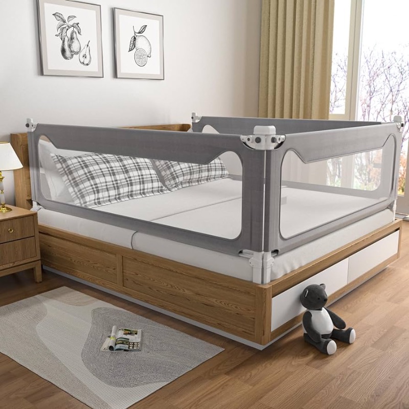 Photo 1 of 
Bed Rails for Toddlers, Upgrade Height Adjustable Baby Rail Guard Specially Designed Twin, Full, Queen, King Size - Safety Kids 1 Side:59"(L) ×27"(H)