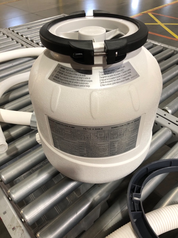 Photo 8 of **NONREFUNDABLE**FOR PARTS OR REPAIR**SEE NOTES**
Intex Krystal Clear 2150 GPH Sand Filter Pump & Saltwater System with E.C.O. (Electrocatalytic Oxidation) for Above Ground Pools, 110-120V with GFCI, White/Black
 # 126645