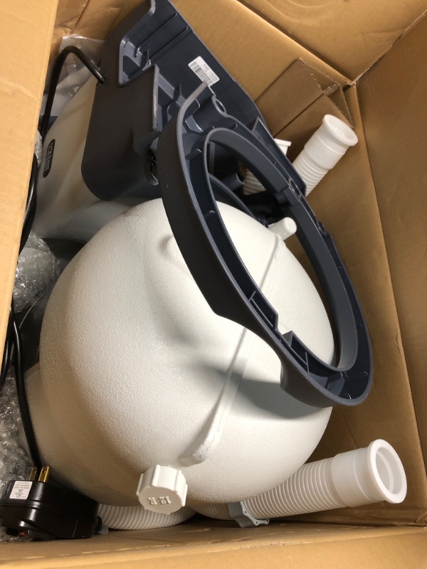 Photo 2 of **NONREFUNDABLE**FOR PARTS OR REPAIR**SEE NOTES**
Intex Krystal Clear 2150 GPH Sand Filter Pump & Saltwater System with E.C.O. (Electrocatalytic Oxidation) for Above Ground Pools, 110-120V with GFCI, White/Black
 # 126645