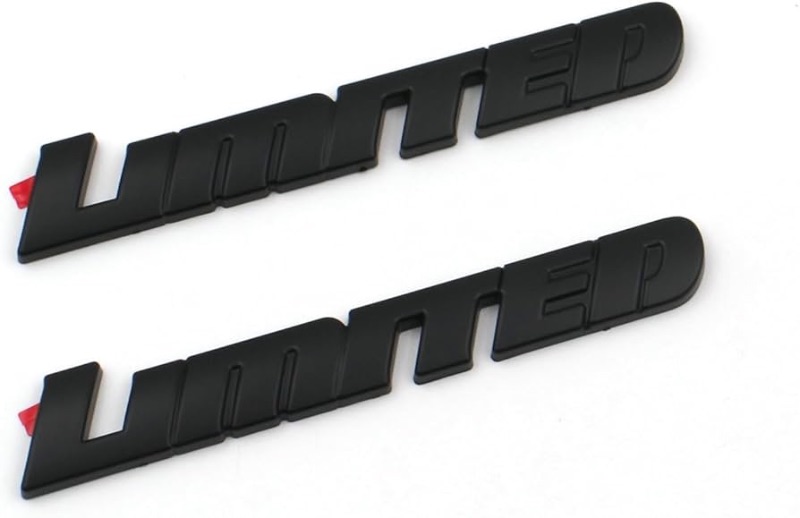 Photo 1 of 
2pcs Overlay Matte Black Door Limited Emblem Compatible with Sequoia Tacoma Tundra 4Runner (Matte Black)