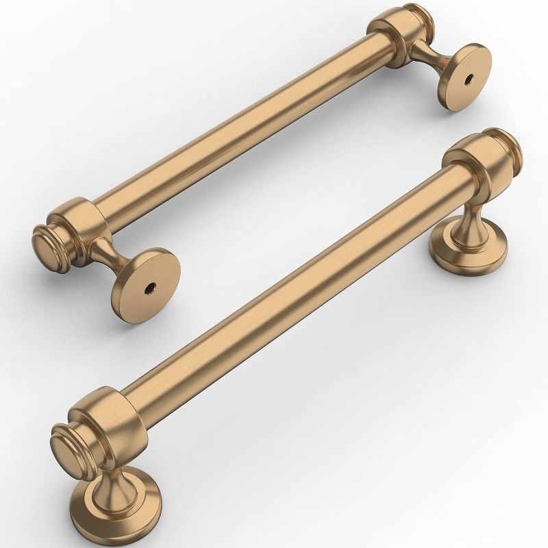 Photo 1 of Amerdeco 10 Pack Champagne Bronze Cabinet Pulls
