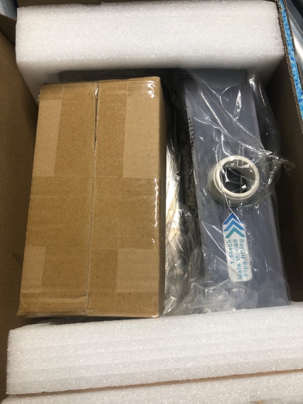 Photo 1 of YUDA Lighted Waterfall Pool Fountain 12" with LED 7 Color Changing and Remote, Acrylic Waterfall Spillway for Sheer Descent Garden Outdoor 12 in