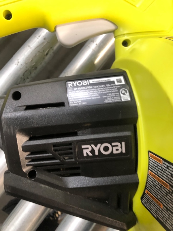 Photo 3 of (READ FULL POST) RYOBI 40V Vac Attack Cordless Battery Leaf Vacuum/Mulcher (Tool Only)