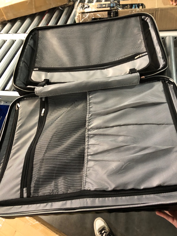 Photo 5 of (READ FULL POST) Kenneth Cole REACTION Diamond Tower Collection Lightweight Hardside Expandable 8-Wheel Spinner Travel Luggage, Black, 28-Inch Checked