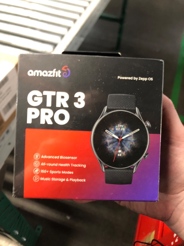 Photo 2 of (factory sealed)(see images)Amazfit GTR 3 Pro Smart Watch for Men,12-Day Battery Life, Alexa Built-in, Bluetooth Call & Text