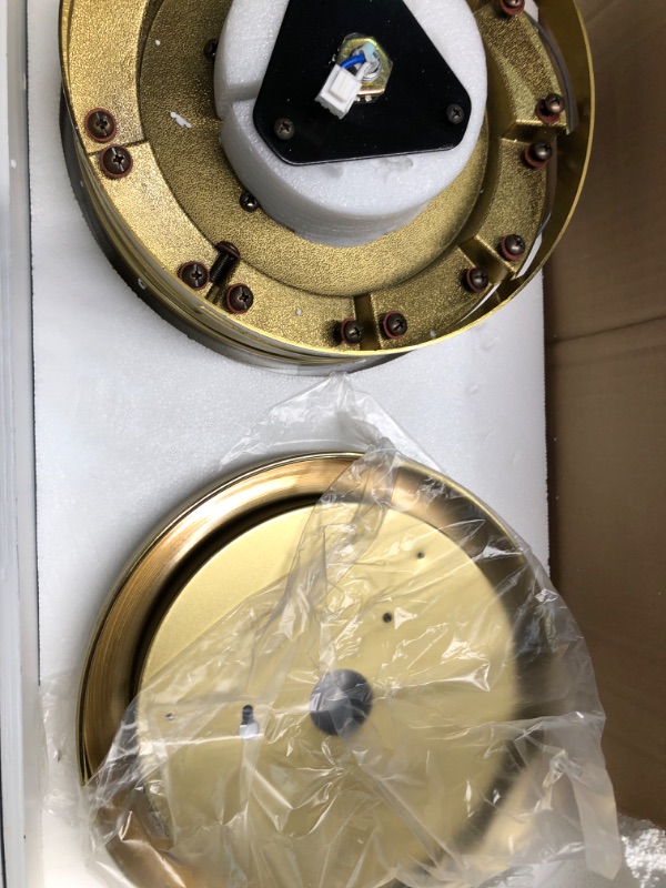 Photo 2 of ***USED - SCRATCHED - LIKELY MISSING PARTS - UNABLE TO VERIFY FUNCTIONALITY***
80 in. LED Indoor White and Gold Ceiling Fan with Remote