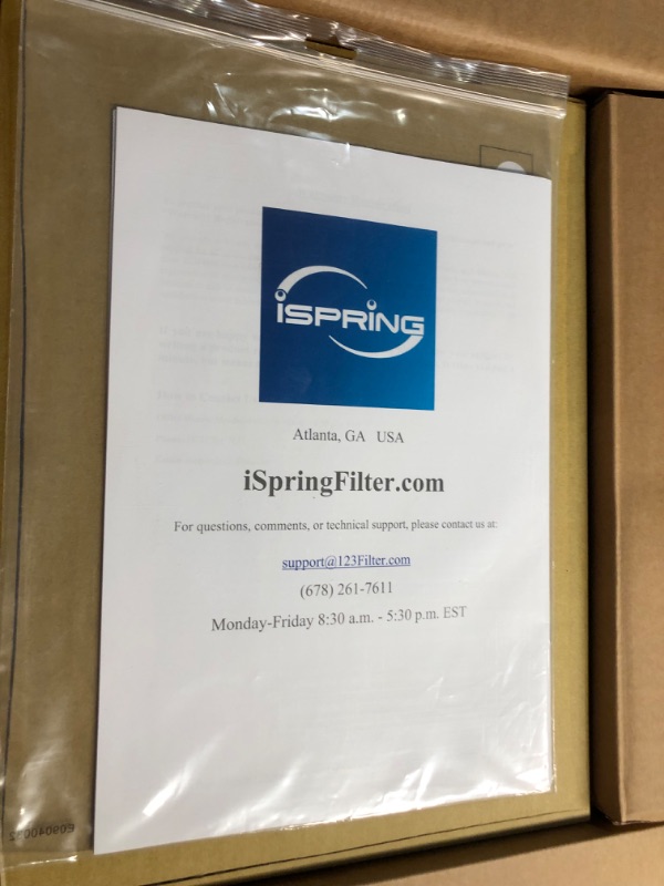 Photo 4 of 
iSpring RCC7AK, NSF Certified 75 GPD, Alkaline 6-Stage Reverse Osmosis System, pH+ Remineralization RO Water Filter System Under Sink