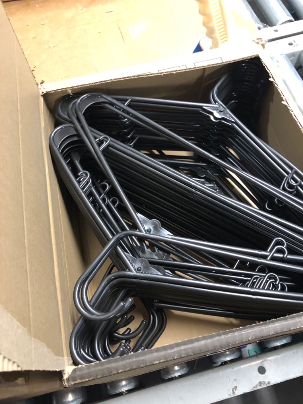 Photo 3 of 
Clothes Hangers Plastic 60 Pack - Black Plastic Hangers - Makes The Perfect Coat Hanger and General Space Saving Clothes Hangers