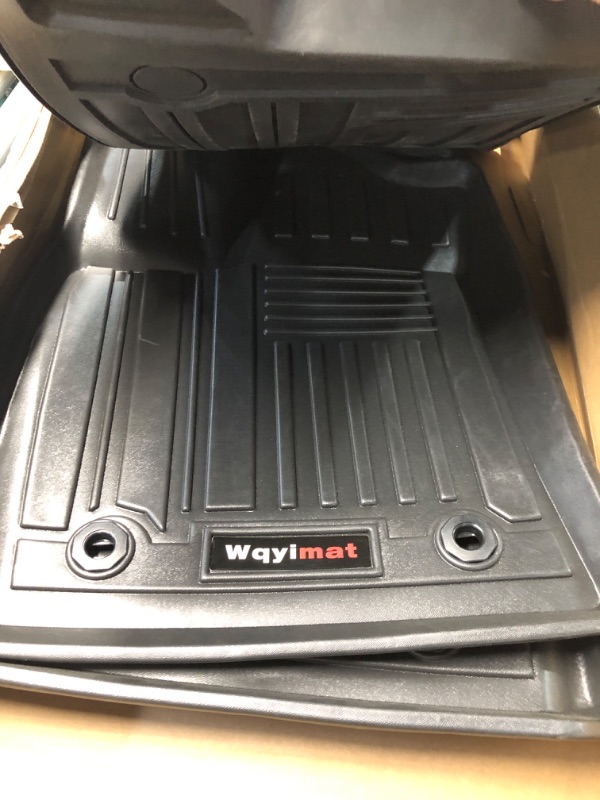 Photo 4 of (READ FULL POST) Wqyimat 2024 Newest Tesla Model 3 Floor Mats Set All Weather Waterproof TPE Floor Mat Heavy Duty Interior Liners Front Rear Cargo Liner Model 3 Accessories Highland 6 PCS 2024 Model 3 (6 PCS)