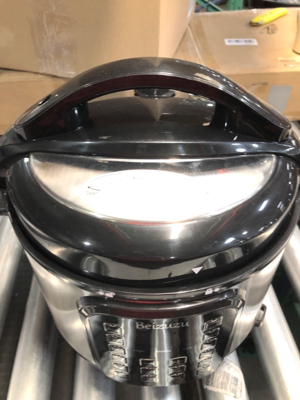 Photo 3 of Pressure Cooker Air Fryer Combo: 6 Quart 8 in 1 Electric Pressure Cooker with Air Fryer Lid