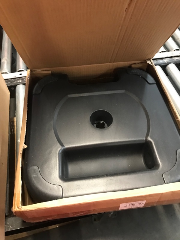 Photo 1 of **MISSING PARTS** READ NOTES**
C-Hopetree 87 lb Heavy Duty Water Fillable Outdoor Umbrella Base Stand, Black 87lb