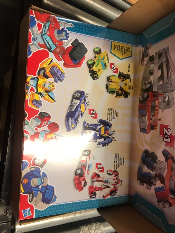 Photo 2 of  Playskool Heroes Rescue Bots Academy Road Rescue Team Trailer 4-Pack Converti...
