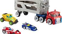 Photo 3 of  Playskool Heroes Rescue Bots Academy Road Rescue Team Trailer 4-Pack Converti...
