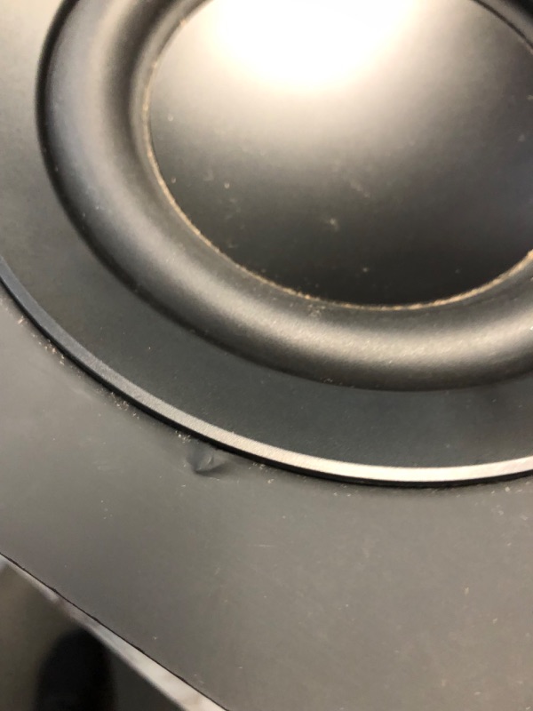 Photo 6 of ***USED - POWERS ON - UNABLE TO TEST FURTHER - SEE PICTURES***
SAMSUNG SWA-W510 Subwoofer for S Series Soundbar with Powerful Bass, Wireless, Unibody Design, Compact 6.5" Size, 2022, Black