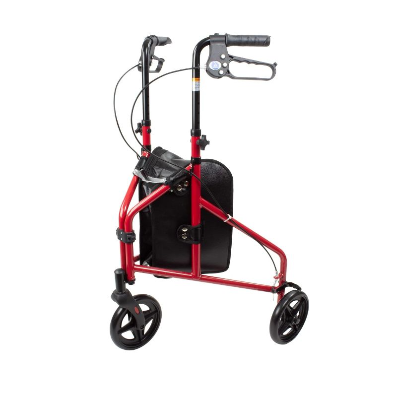 Photo 1 of **PARTS ONLY NON REFUNDABLE** READ NOTES**
Dynarex DynaGo Zoom Rollator - Foldable, Lightweight, and Travel Friendly, 3-Wheel Red Frame,1 Rollator