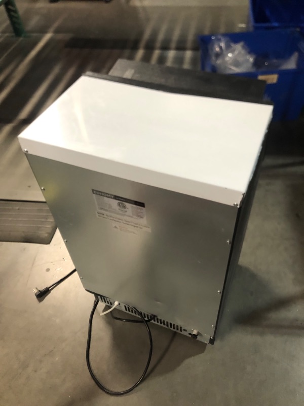 Photo 3 of ***USED - DAMAGED - DOESN'T TURN ON - SEE COMMENTS***
EUHOMY Commercial Ice Maker Machine, 100lbs/24H Stainless Steel Under Counter ice Machine with 33lbs Ice Storage Capacity, Freestanding Ice Maker.
