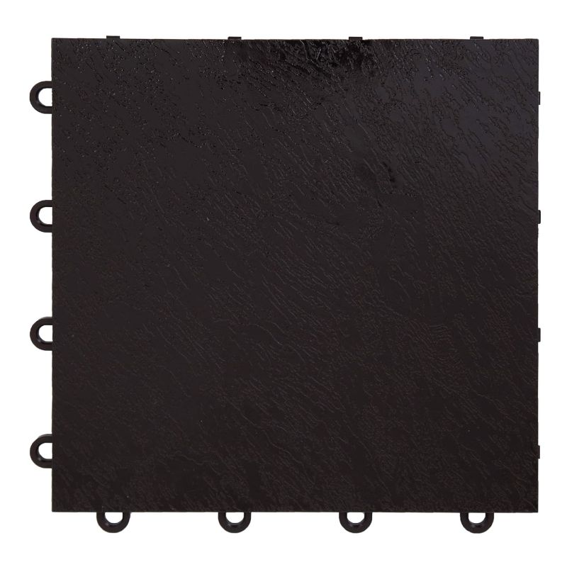 Photo 1 of ***USED - MIGHT BE INCOMPLETE***
IncStores 3/8 Inch Thick Practice Dance Floor Tiles | Printed Plastic Dance Flooring for Practice and Performance of Countless Dance Styles (Black, 28-12" x 12" Tiles)