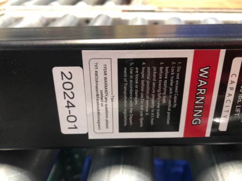 Photo 3 of ***USED - LIKELY MISSING PARTS - UNABLE TO VERIFY FUNCTIONALITY***
TYT 8000 lbs Square Direct Weld Heavy Duty Trailer Jack, 15 Inches Lift Side Wind Square Jack, with 13 Inches Adjustable Drop Leg for Camping Trailer, Boat Trailer, Farm Trailer, RV Traile