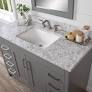 Photo 1 of [READ NOTES]
49 in. W x 22 in. D Cultured Marble White Rectangular Single Sink Vanity Top in Bianco Antico
