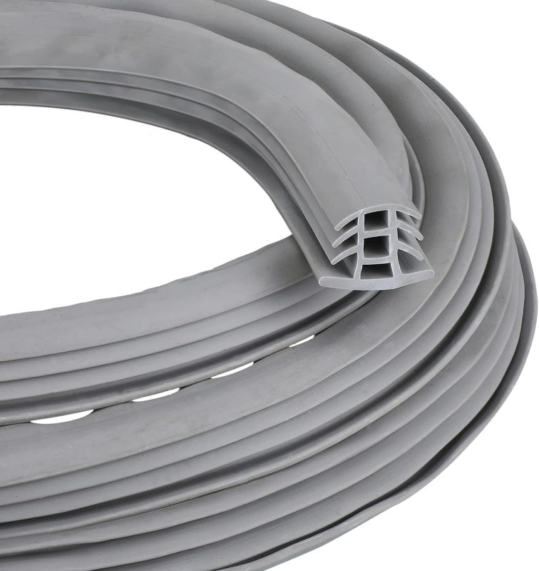 Photo 4 of Kingdder Concrete Expansion Joint Filler Driveway Crack Filler Flexible EPDM Rubber Strip for Concrete Crack Repair Replacement Weather Aging Resistance Expansion Joint(3/4'' Wide, 50 ft Long)