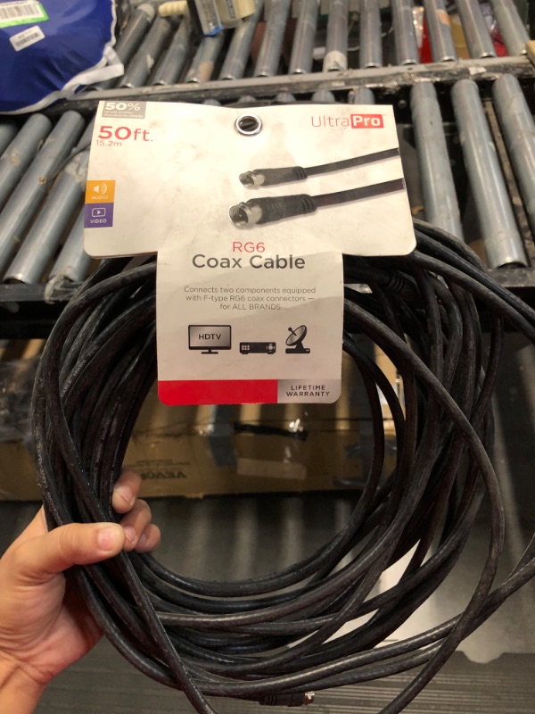 Photo 3 of  6-ft Rg6 Black Coaxial Cable
