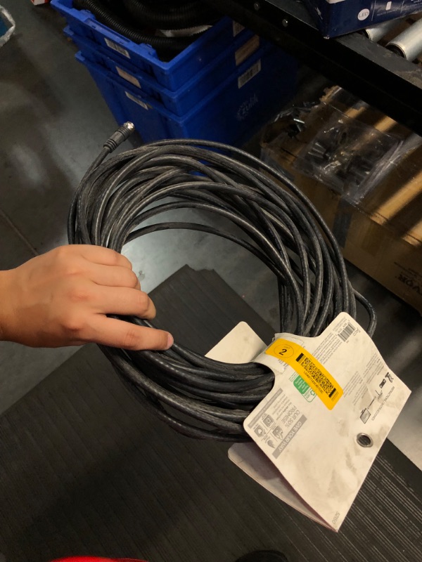 Photo 1 of  6-ft Rg6 Black Coaxial Cable
