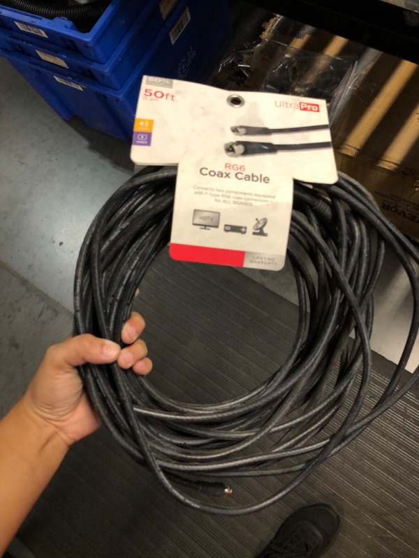 Photo 2 of  6-ft Rg6 Black Coaxial Cable
