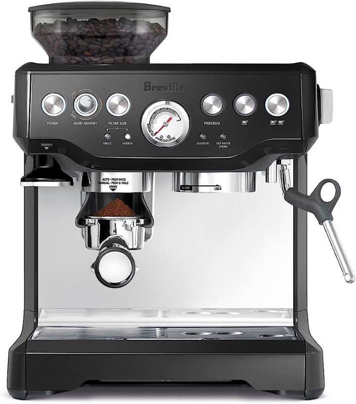 Photo 1 of **BEAN HOPPER MISSING - UNABLE TO TEST**
Breville Barista Express Espresso Machine BES870BSXL, Black Sesame