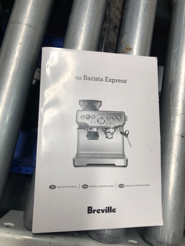 Photo 9 of ***USED - MAJOR DAMAGE - SEE COMMENTS***
Breville Barista Express Espresso Machine BES870BSXL, Black Sesame