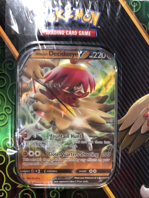 Photo 3 of [READ NOTES]
Pokemon Cards: Divergent Power Hisuian Decidueye V Tin